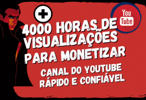 400094000 horas de visualizações para monetizar seu canal no YouTube. garantia