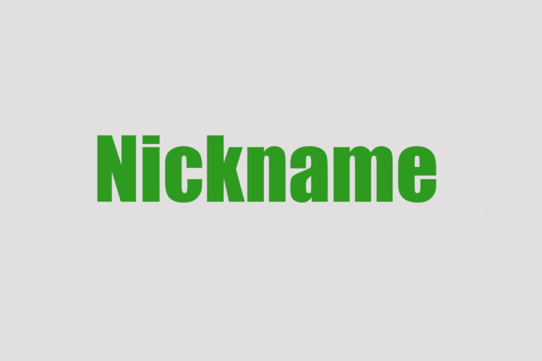 Alteração de Nickname