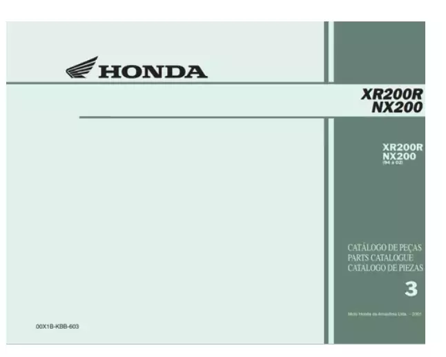 177718Catálogo De Peças Honda Nx200,xr200 94/02 – PDF