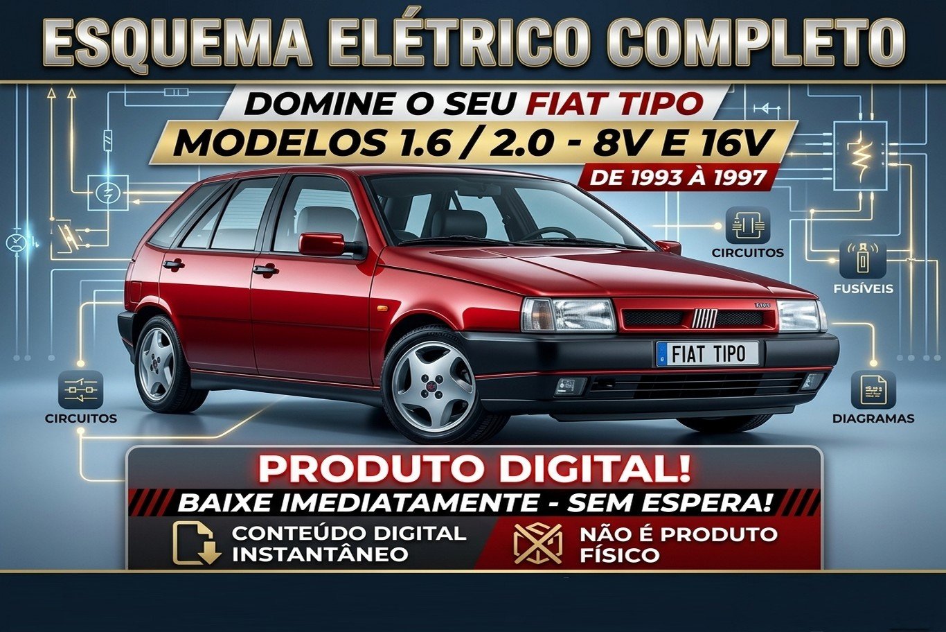 228386Esquema Elétrico Fiat Palio Siena Strada – Magneti Marelli IAW 1AB e 1G7
