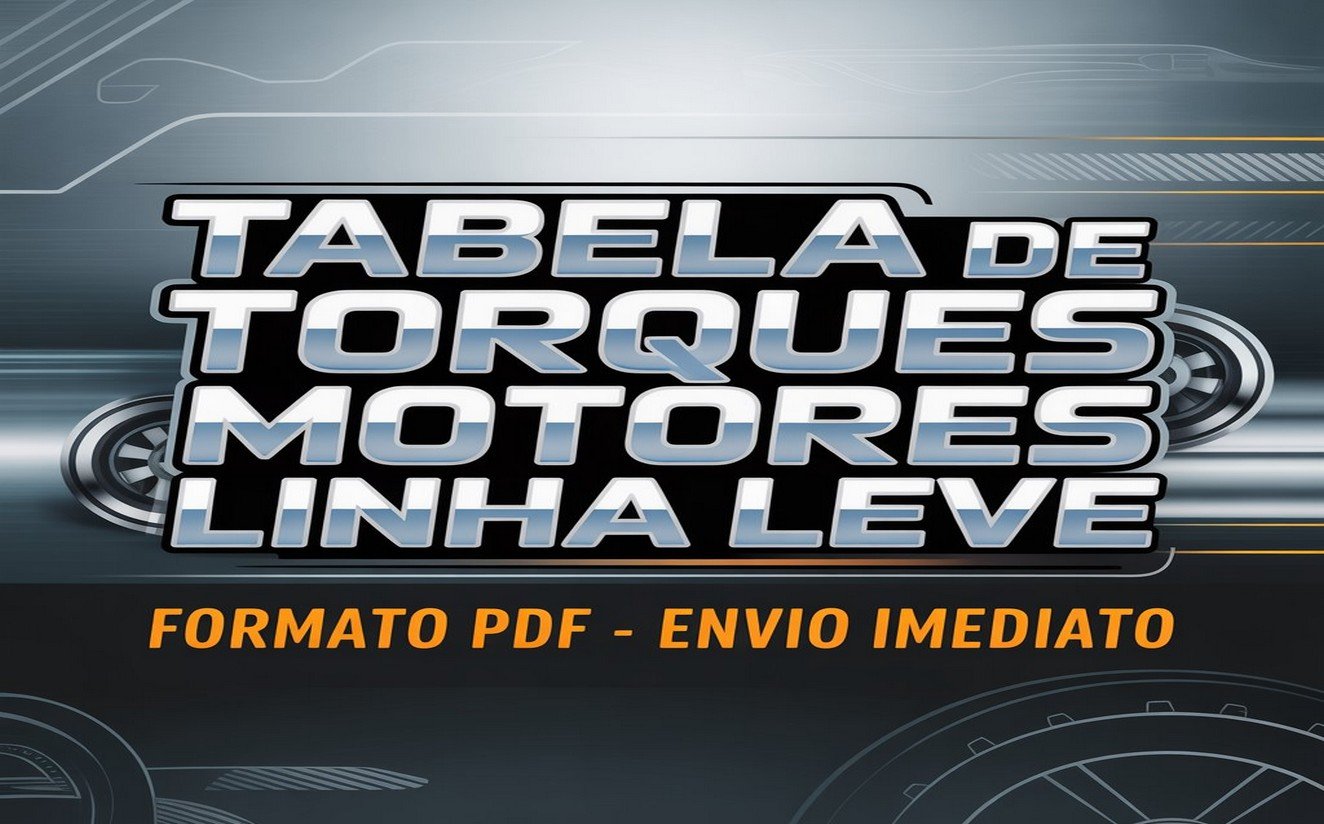231099Tabela de Torques de Motores Linha Pesada Chevrolet – Modelos na Descrição