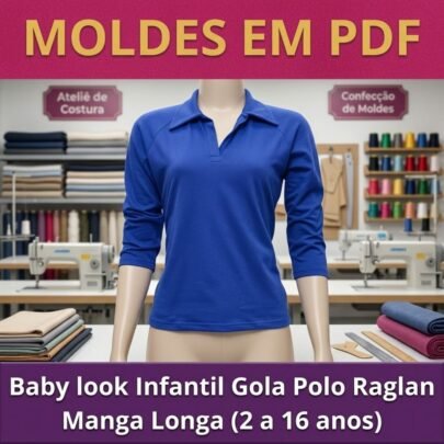 238144Molde Blusa Cropped Feminino (36 ao 52)